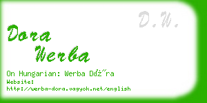 dora werba business card